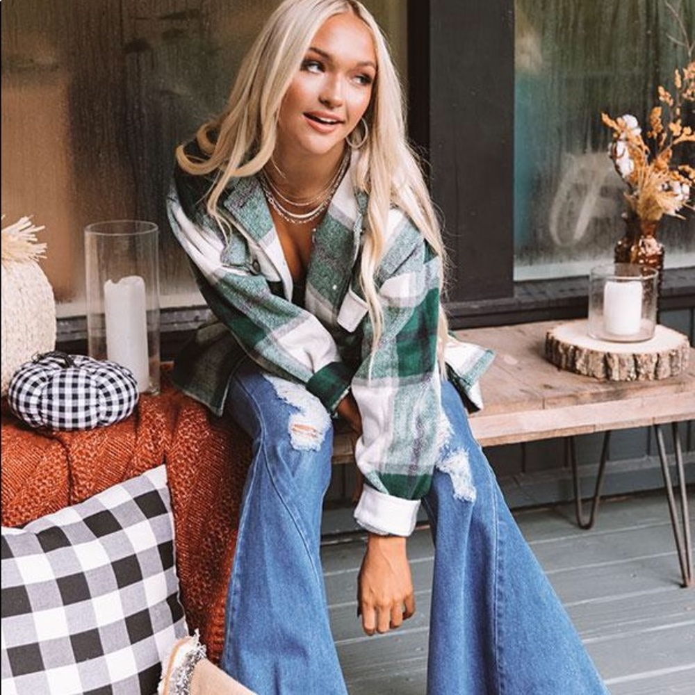 oversized flannel jacket